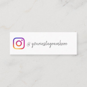 Instagram Social Media-Einflussfaktor hinzufügen I Mini Visitenkarte
