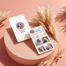 Instagram Social Media folgen Profile Foto Grid Visitenkarte