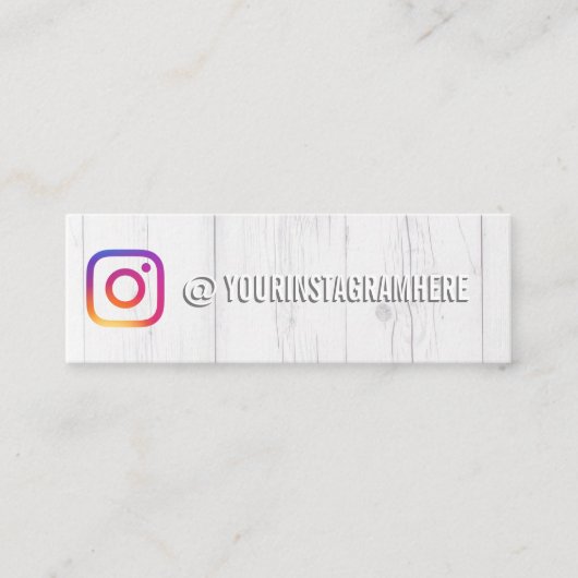 Instagram Social Media Influencer Mini Visitenkarte (Vorderseite)