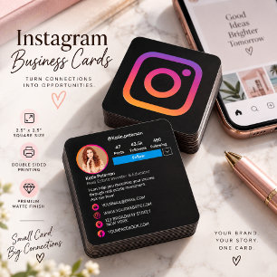 Instagram Social Media Profilfoto Quadratische Visitenkarte