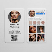 Instagram Social Media Simple Makeup Visitenkarte