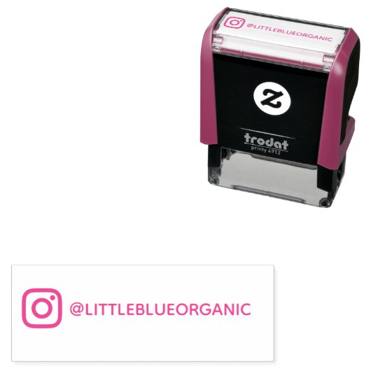Instagram Stempel | Ihr Instagram Name (Beispiel)