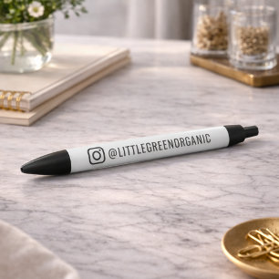 Instagram Stift   Ihr IG Name Schwarzer Stift