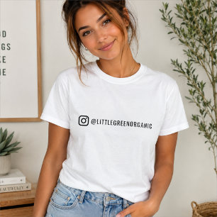 Instagram T-Shirts IG Handle Business T-Shirts