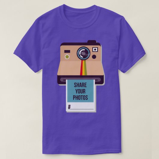 Instagram Teilen Sie Ihre Fotos T-Shirt (Design vorne)