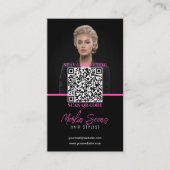 Instagram Template Design Beauty Artist Haar Nägel Visitenkarte (Vorderseite)