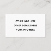 Instagram Tik Tok Twitter Visitenkarte (Rückseite)