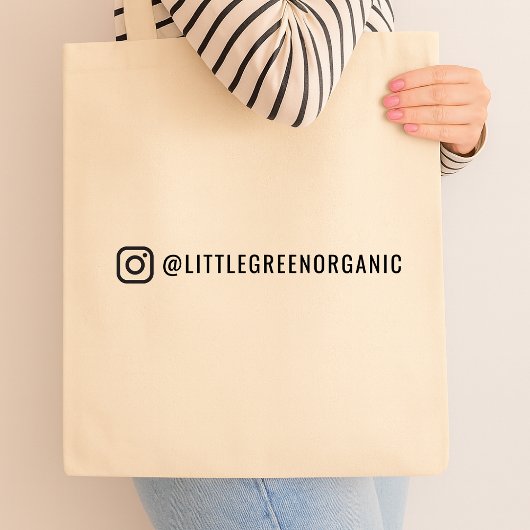 Instagram Tote Bag | Ihr Instagram Name-Paket Tragetasche