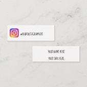 instagram Visitenkarte (Vorne/Hinten)
