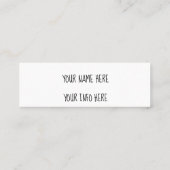 instagram Visitenkarte (Rückseite)