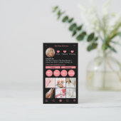 Instagram-Visitenkarte Visitenkarte (Stehend Vorderseite)