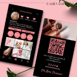 Instagram-Visitenkarte Visitenkarte<br><div class="desc">Dieses Instragram Visitenkarten Template ist perfekt für Ihr kleines Unternehmen geeignet! Diese moderne,  elegante IG Visitenkarte ist einfach zu bearbeiten und für Ihre Bedürfnisse anzupassen. Karten können für kleine Unternehmen,  Schönheitssalons,  Ästhetiker,  Friseursalons,  Wellness-Unternehmen,  lasche Geschäfte,  Make-up Künstler,  Einflusspersonen und vieles mehr verwendet werden!</div>