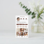 Instagram-Visitenkarte Visitenkarte (Stehend Vorderseite)