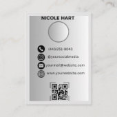 Instagram Visitenkarten, DIY Canva Visitenkarte (Rückseite)