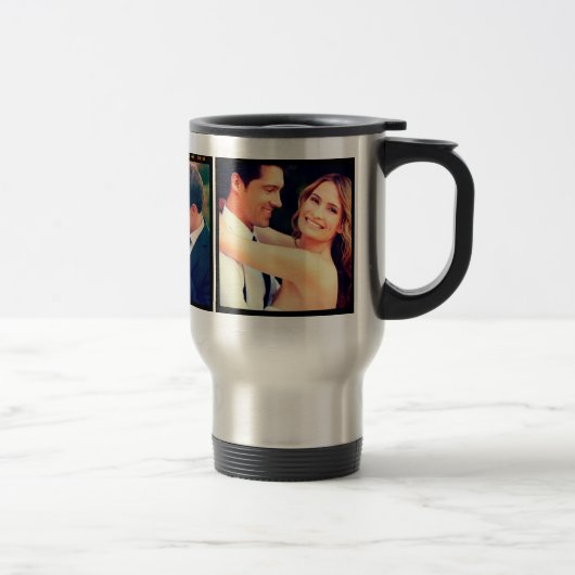 Instagram Wedding Foto Travel Mug Reisebecher (Rechts)