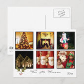 Instagram Weihnachten Foto Postkarten (Vorne/Hinten)