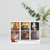 Instagram Weihnachten Foto Postkarten (Stehend Vorderseite)