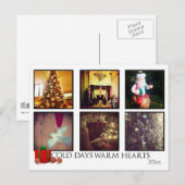 Instagram Weihnachten Foto Postkarten (Vorne/Hinten)