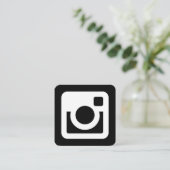 Instagram-Werbung Quadratische Visitenkarte (Stehend Vorderseite)