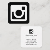 Instagram-Werbung Quadratische Visitenkarte (Vorne/Hinten)