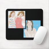 Instagram zwei Foto personalisiertes Mousepad (Mit Mouse)