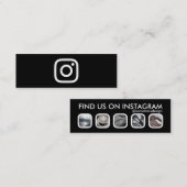 Instagramentvernetzung Mini Visitenkarte (Vorne/Hinten)