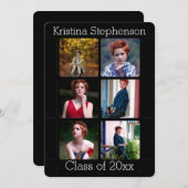 InstagramFoto Abschluss-Ankündigung Einladung (Vorne/Hinten)