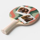 Instagramm 2 FotoCollage - Bio Boho-Kurven Tischtennis Schläger (Vorderseite)