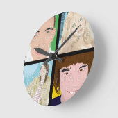 Instagramm 4 Foto Personalisierte Uhr (Winkel)