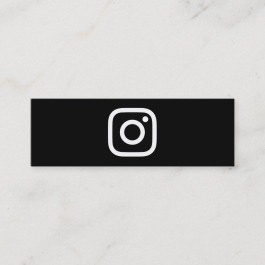 Instagramm-Anhänger Mini Visitenkarte (Vorderseite)