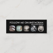 Instagramm-Anhänger Mini Visitenkarte (Rückseite)