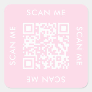 Instagramm Business modern Scan me qr Code Quadratischer Aufkleber