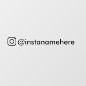 Instagramm Business Social Media Autoaufkleber Fensteraufkleber (Blatt)