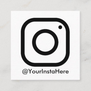 Instagramm Business Social Media modern minimal Quadratische Visitenkarte
