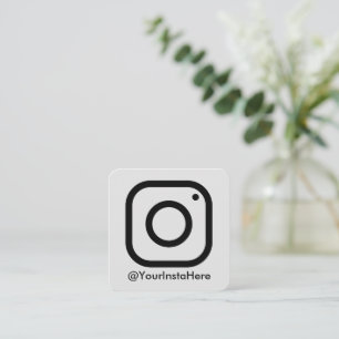 Instagramm Business Social Media modern minimal Quadratische Visitenkarte