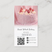 Instagramm der sozialen Medien Niedlich Pink Bäcke Visitenkarte (Rückseite)