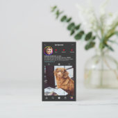 Instagramm des modernen Veterinärmedikaments Visitenkarte (Stehend Vorderseite)