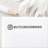 Instagramm-Etikett | Ihr Instagram-Name-Aufkleber (Insitu)