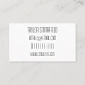 Instagramm Facebook Twitter Visitenkarte (Rückseite)