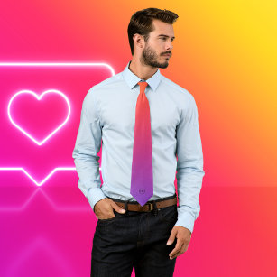 Instagramm-Farben   Ombre Sunset Men's Neck Tie Krawatte