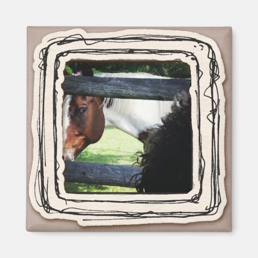 Instagramm-Foto-Magnet Magnet (Vorne)