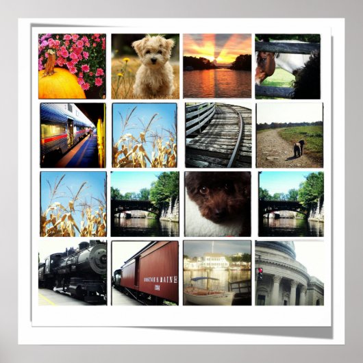 Instagramm-Foto-Poster Poster (Vorne)