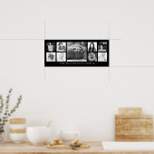 Instagramm-FotoCollage 9 Fotos mit benutzerdefinie Poster (Küche)