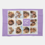 Instagramm-FotoCollage Benutzerdefiniertes Monogra Handtuch (Horizontal)