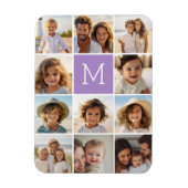 Instagramm-FotoCollage Benutzerdefiniertes Monogra Magnet (Vertikal)
