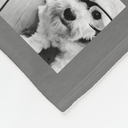 Instagramm-FotoCollage Custom Monogram-Kohle Fleecedecke (Ecke)