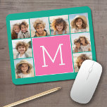 Instagramm für aquamarin- und Hot-Pink-8-Fotocolla Mousepad<br><div class="desc">Lebhaftes Türkisgrün und ein Magenta-Rosa Hintergrund - Sie können quadratische oder selbstständige Fotos für dieses Design verwenden. Verwenden Sie acht quadratische Fotos, um ein einzigartiges und persönliches Geschenk zu schaffen. Oder man behalte den Hipster Welpe und macht einen trendigen Sake. Wenn Sie die Bilder anpassen müssen, klicken Sie auf das...</div>