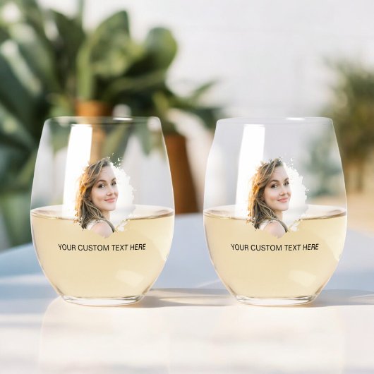Instagramm für benutzerdefinierte Foto Weinglas Ohne Stiel