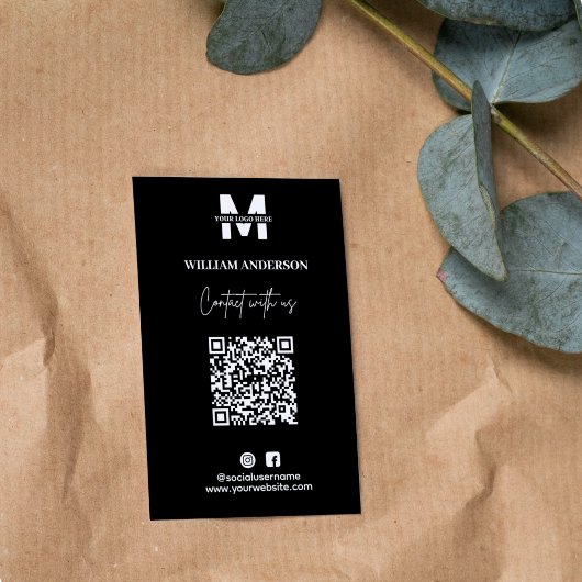 Instagramm für kleine Unternehmen Facebook QR Code Visitenkarte