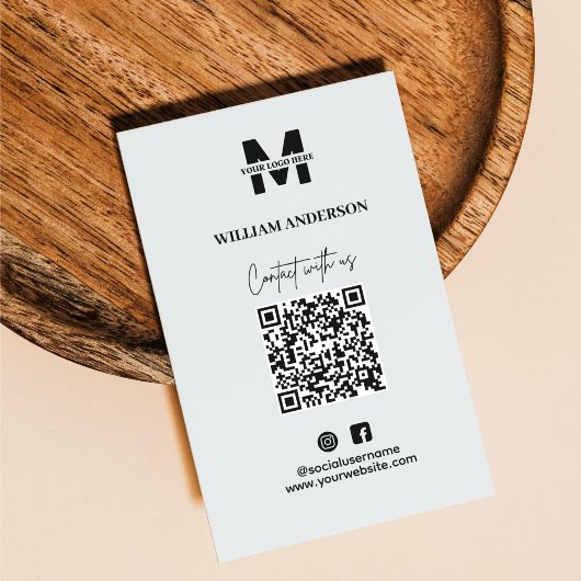 Instagramm für kleine Unternehmen Facebook QR Code Visitenkarte